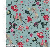 Make + Believe Fabrics 110cm Wide 100% Indian Summer Organic Prints Premium Cotton Fabric
