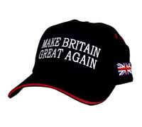Make Britain Great Again Cap British Patriotic Baseball Cap Embroidered Union Jack Flag MBGA Red, Navy Blue, Light Blue, White, Black Political Pride Statement Adjustable Strap Summer Hat Funny Unisex