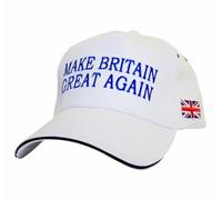 Make Britain Great Again Cap British Patriotic Baseball Cap Embroidered Union Jack Flag MBGA Red, Navy Blue, Light Blue, White, Black Political Pride Statement Adjustable Strap Summer Hat Funny Unisex