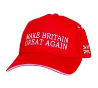 Make Britain Great Again Cap British Patriotic Baseball Cap Embroidered Union Jack Flag MBGA Red, Navy Blue, Light Blue, White, Black Political Pride Statement Adjustable Strap Summer Hat Funny Unisex