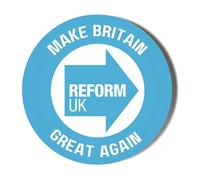 Make Britain Great Again - Reform Party - 75mm Fridge Magnet Bottle Opener