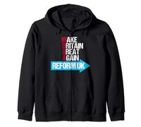 Make Britain Great Again - Reform UK Zip Hoodie
