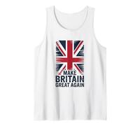 Make Britain Great Again Union Jack Distressed Tank Top