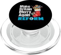 Make Britain Merry Again Reform UK Festive Christmas Fun PopSockets PopGrip for MagSafe