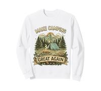 Make Camping Great Again Happy Camper Fishing Campfire Sweatshirt