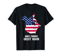 Make Canada Great Again USA 51st State American Flag T-Shirt