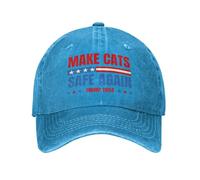 Make Cats Safe Again Trump 2024 Save America Again Hat Denim Retro Baseball Caps