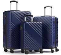 MAKE CHANGES Luggage, ABS Hardside Suitcase with Spinner Wheels, Lightweight Luggage with TSA Security Lock, Expandable Travel Suitcase for Flights, Business Trips & Weekend Vacations, Blue, 28 IN