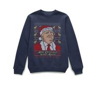 Make Christmas Great Again Donald Trump Christmas Jumper - Navy - S