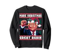 Make Christmas Great Again Trump Shooting Ugly Christmas Sweatshirt