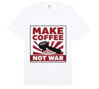 Make Coffee Not War Comfort Colors Adult Heavyweight T-Shirt
