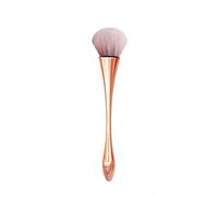 Make Cosmetic Up Powder Cont Brush Brush Gold Large Rose Brush Curly Hair (Rose Gold, One Size)