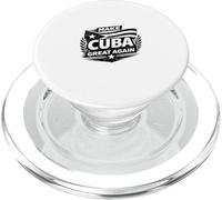 Make Cuba Great Again Map Politics Freedom Democracy PopSockets PopGrip for MagSafe