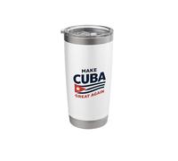 Make Cuba Great Again Map Politics Freedom Democracy Stainless Steel Insulated Tumbler
