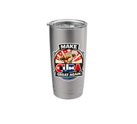 Make Cuba Great Again Map Politics Freedom Democracy Stainless Steel Insulated Tumbler