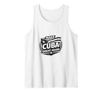 Make Cuba Great Again Map Politics Freedom Democracy Tank Top