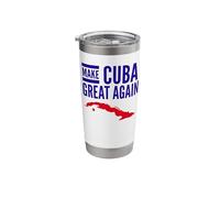 Make Cuba Great Again Map Revolution Freedom Democracy Free Stainless Steel Insulated Tumbler
