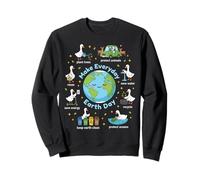 Make Everyday Earth Day Goose Science Teacher Kid Earth Day Sweatshirt