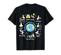 Make Everyday Earth Day Goose Science Teacher Kid Earth Day T-Shirt