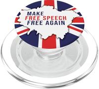 Make Free Speech Free Again: UK Flag Conservative PopSockets PopGrip for MagSafe