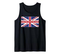 Make Free Speech Free Again: UK Flag Conservative Tank Top