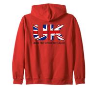 Make Free Speech Free Again: UK Flag Conservative Zip Hoodie