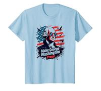 Make George Washington Proud T-Shirt, Kids, Baby Blue, 10 Years