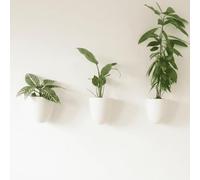 Make Good Virgo Wall Planters (Set of 3) - Easy to Water and Install - Lightweight - Design Your Own Vertical Garden - Melamine Plastic