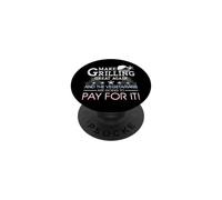 Make Grilling Great Again Trump BBQ Pit Master Grill Gift PopSockets Adhesive PopGrip