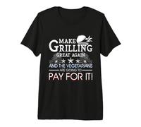 Make Grilling Great Again Trump BBQ Pit Master Grill Gift Premium T-Shirt