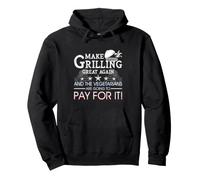 Make Grilling Great Again Trump BBQ Pit Master Grill Gift Pullover Hoodie