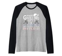 Make Grilling Great Again Trump BBQ Pit Master Grill Gift Raglan Baseball Tee