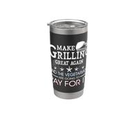 Make Grilling Great Again Trump BBQ Pit Master Grill Gift Stainless Steel Insulated Tumbler