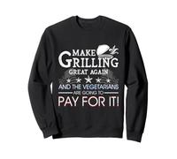 Make Grilling Great Again Trump BBQ Pit Master Grill Gift Sweatshirt