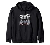 Make Grilling Great Again Trump BBQ Pit Master Grill Gift Zip Hoodie
