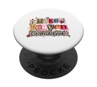 Make Heaven Crowded Christian Faith Leopard Print Collage PopSockets Adhesive PopGrip