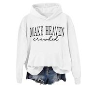 Make Heaven Crowded Hoodie Make Heaven Crowded Sweatshirts Christian Clothing For Women Men White