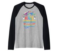 Make Homophobia Extinct Rainbow Dinosaur Pride Raglan Baseball Tee