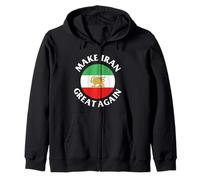 Make Iran Great Again Democracy Freedom For Iranian Pepole Zip Hoodie