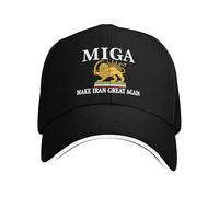 Make Iran Great Again Hat for Men Women Baseball Caps Miga Trucker Cap Irans Lion and Sun Flags Hat Curved Brim Adjustable Iranian Flags with Lions Baseballs Hats Unisex Iran Hat Accessories