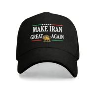 Make Iran Great Again Hat Miga Trucker Cap, Run Baseball Cap Thermal Visor Foam Party Hat, Suitable for Various Holiday Parties (F#)
