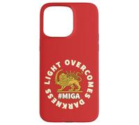 Make Iran Great Again Light Overcomes Darkness Lion and Sun Case for iPhone 15 Pro Max