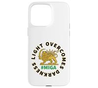Make Iran Great Again Light Overcomes Darkness Lion and Sun Case for iPhone 15 Pro Max