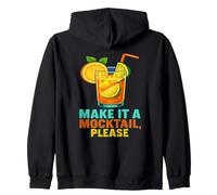 Make It A Mocktail Please Funny Summer Drink Design Zip Hoodie