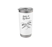 Make It By Hand Funny Leathercraft Leatherworker Gift Stainless Steel Insulated Tumbler