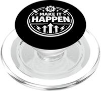 Make It Happen Execution Driven Action Mindset Statement PopSockets PopGrip for MagSafe