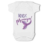 Make It Love It Sell It - 100% Mermazing! - Baby Vest, 0-3 Months, Girl or Boy, New Born to 24mth