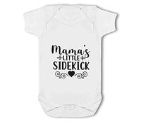 Make It Love It Sell It - Cute Mamas Little Sidekick Quote - Baby Vest, 0-3 Months, Girl or Boy, New Born to 24mth