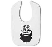 Make It Love It Sell It - Don’t Mess With Me Have You Seen My Dad’s Beard - Baby Hook and Loop Bib, Boy or Girl