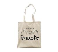Make It Love It Sell It - Entirely Possible That This Is Full Of Snacks - Hungry Tote Bag, Single Sided